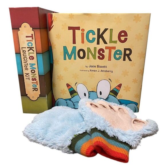 Tickle Monster Laughter Kit Book and Gloves and Box - Picture 1 of 7